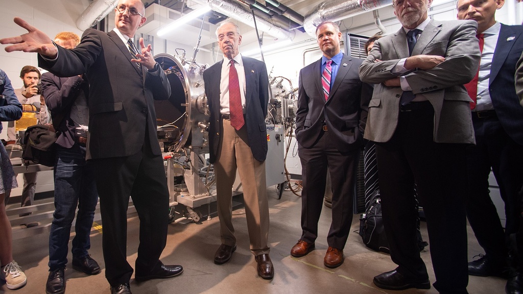 NASA admin visit miles lab